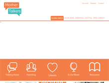 Tablet Screenshot of mothertalkers.com